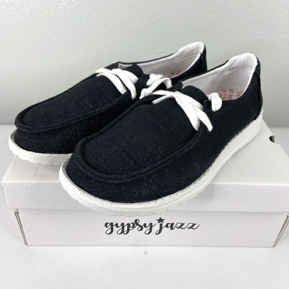 Gypsy Jazz Holly Shine Black Slip On Shoe - Picture 1 of 5